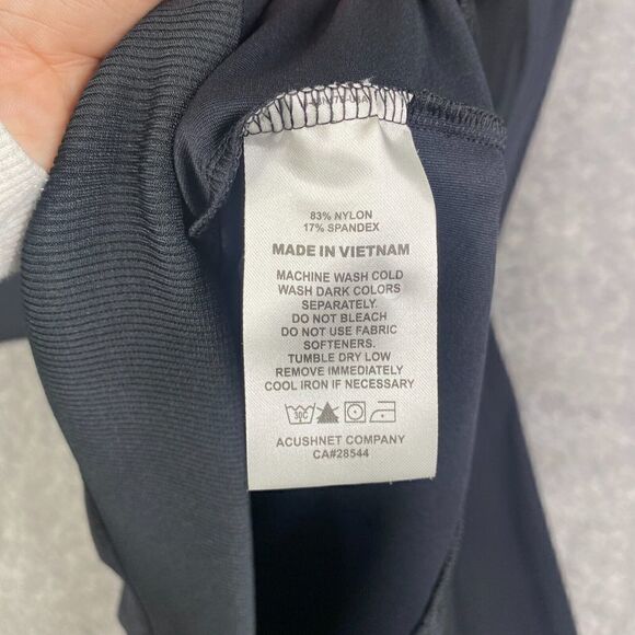 Footjoy FJ 1/4 Zip Performance Stretch Pullover Sweater Black Mens XL Logo - Picture 7 of 8